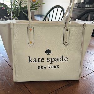 Brand new white Kate spade tote. With original tags